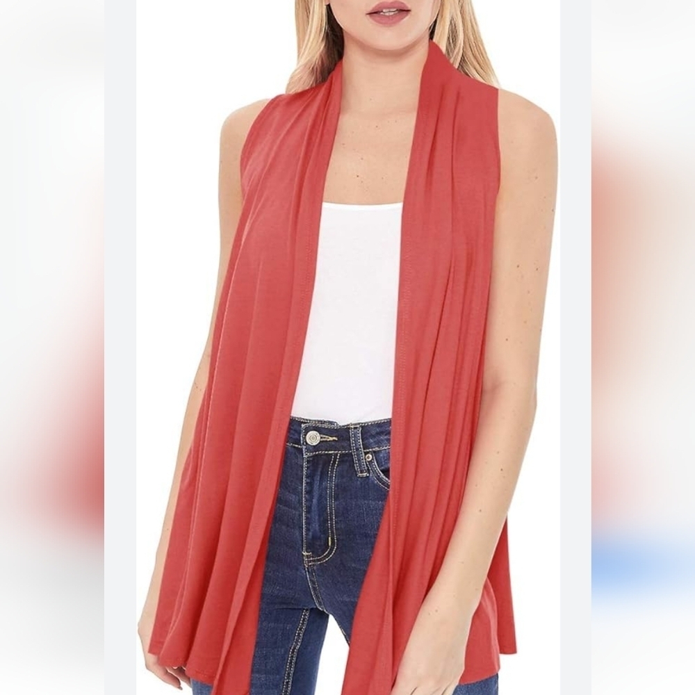Josepha Women's Orange Open Front Cardigan Size (S)